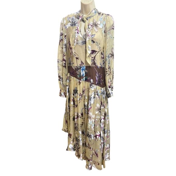 Christy Lynn Pearl Prism Asymmetrical Midi Dress NWT Size 6 - Picture 1 of 7